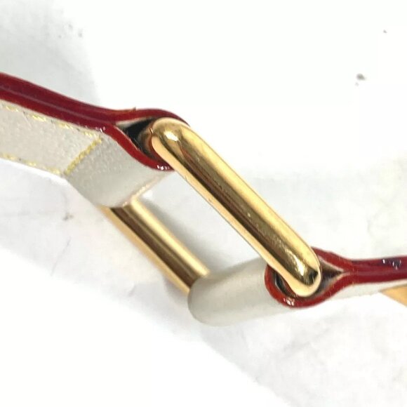LOUIS VUITTON M6870W Suhali Ceinture-Suhalira belt Suhari leather Blanc White main image 4